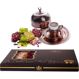Cerez Pazari Turkish Delight Pistachio and Hazelnut with Fantastic Rose & Pomegranate Flavour Experience in Luxury Large Gift Box 500g | Assorted