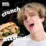 EVIL SNACKS Crunchy Mushroom Chips - Original, Non-GMO Project Verified, Plant-Based, Vegan, Gluten-Free - Nutrient-Packed, On-the-Go Snack - 2 Oz (3