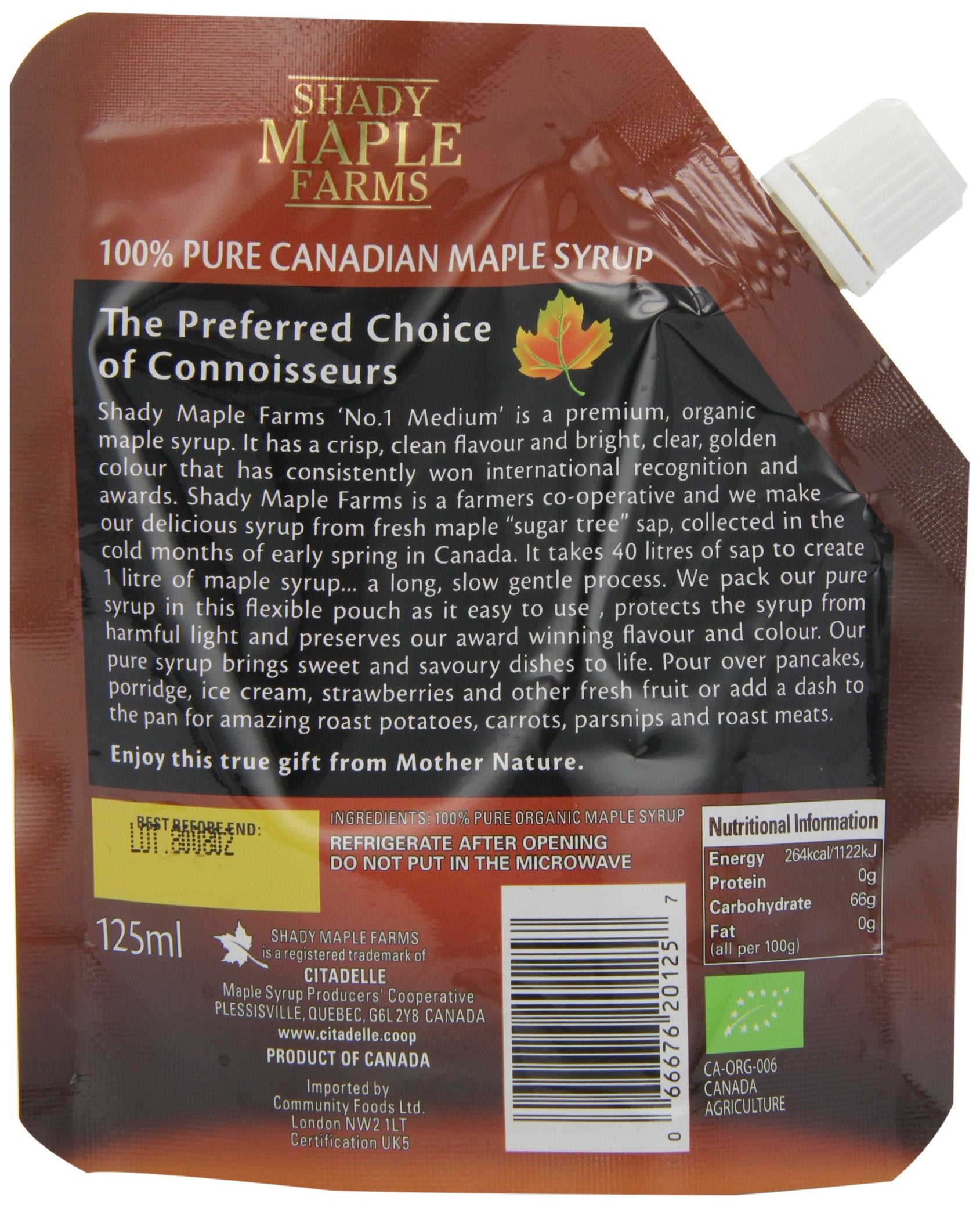 Shady Maple Farm Maple Syrup, 125 ml