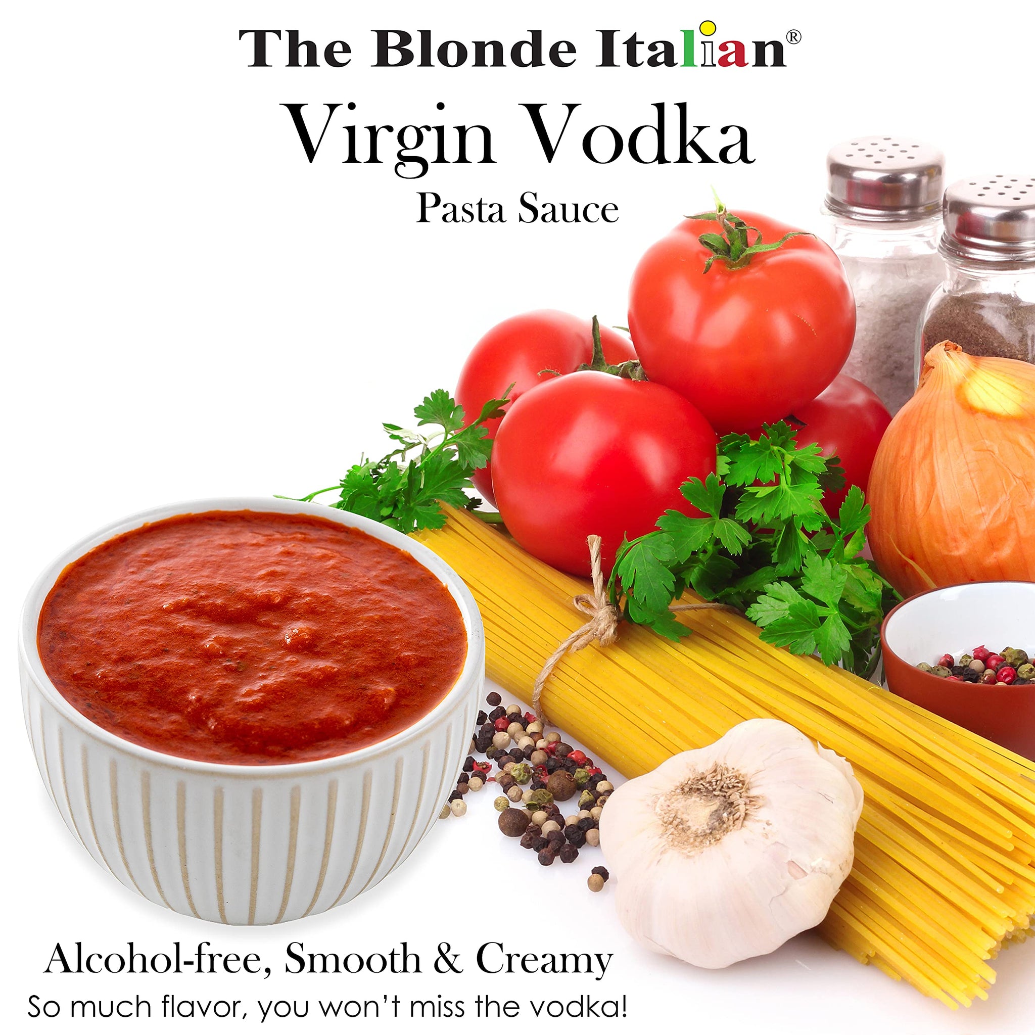 Smooth Creamy Pasta and Pizza Sauce for Cooking | Alcohol-Free Natural Tomato Sauce | Low Carb, Low Sugar | Made in USA, 16oz Jars