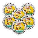Glad for Kids Dinosaur Disposable Paper Plates, Heavy Duty Soak Proof Microwave Safe Kids Plates for Snacks, Meals, and Parties, Fun Dino Design
