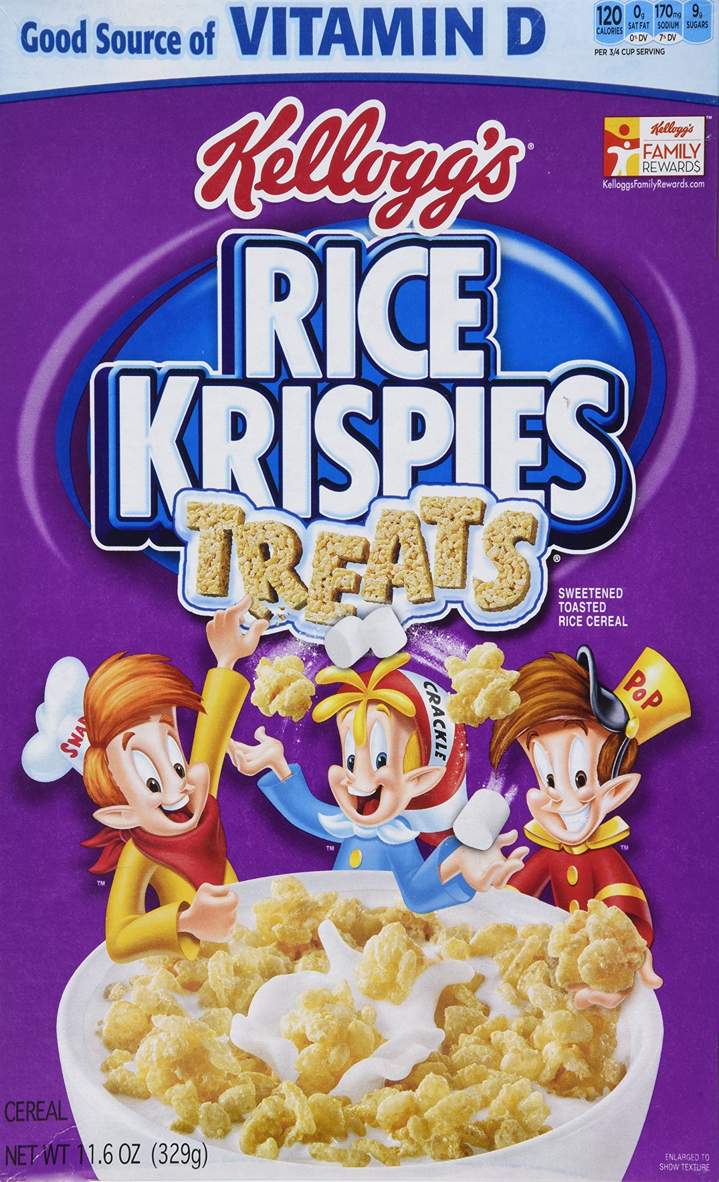 Kellogg's, Rice Krispies Treats Cereal, 11.6oz Box (Pack of 4)