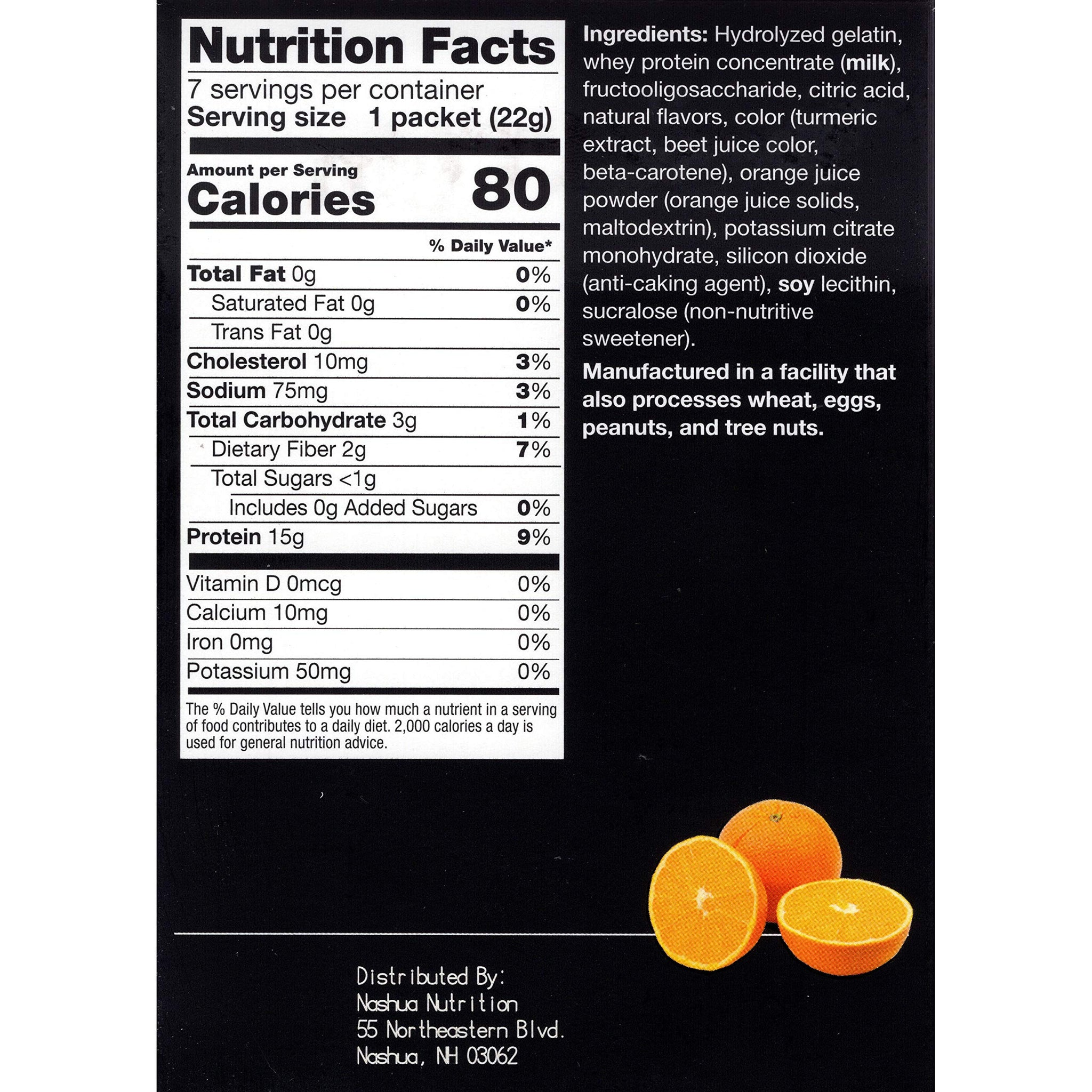 Proti-Thin Orange Fruit High Protein Drink Mix - Instant Refreshment with Natural Flavors | Low Calorie & Low Carb, Fat & Sugar-Free, Gluten-Free |