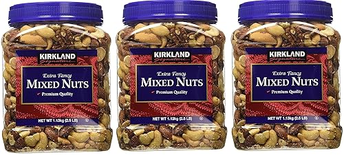 Signatures Kirkland, 3 Tubs (Fancy Mixed Nuts, 2.5 LB)