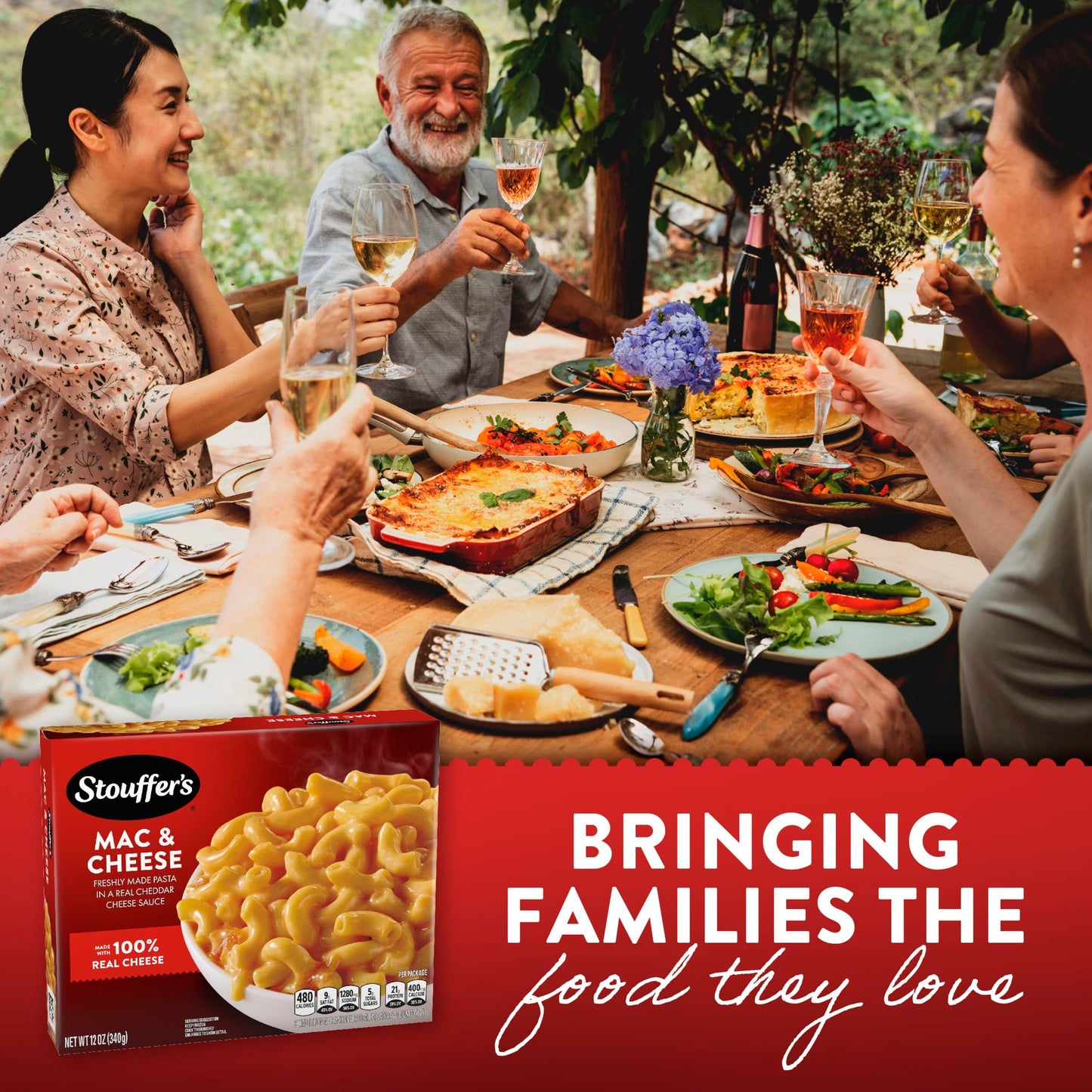 Stouffer's Macaroni And Cheese, Single Serve, Frozen Entrees For One, Easy Frozen Dinners 12 oz