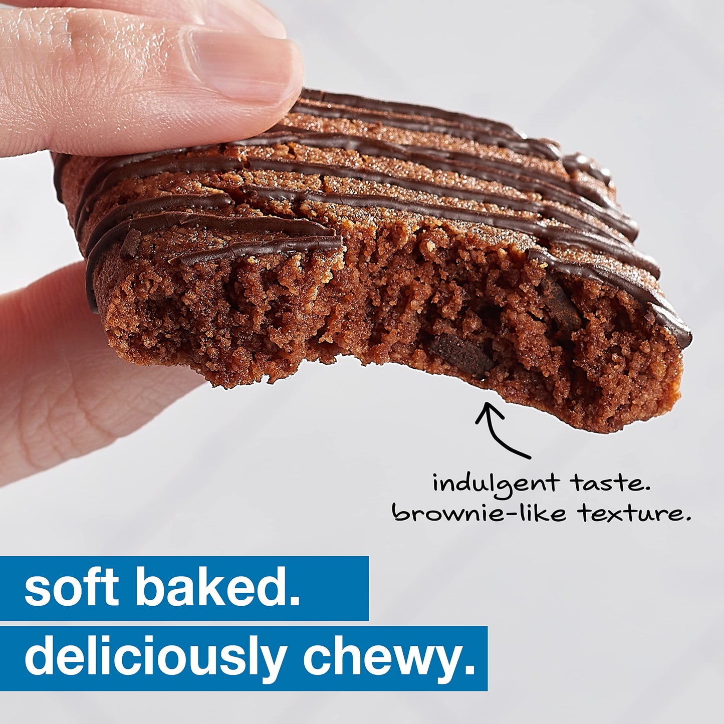 KIND Soft Baked Squares, Chocolate Almond Flour Brownie, Gluten Free, Healthy Snack Bars, 5g Protein, 6 Count