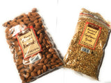 Trader Joes Nut Bundle Featuring 1 Pack of California Dry Roasted Unsalted Almonds and 1 Package of Hulled Roasted Unsalted Sunflower Seeds - A