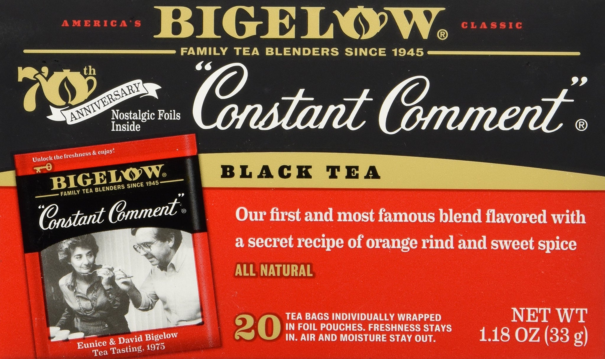 Constant Comment Tea Bag, 20 Count