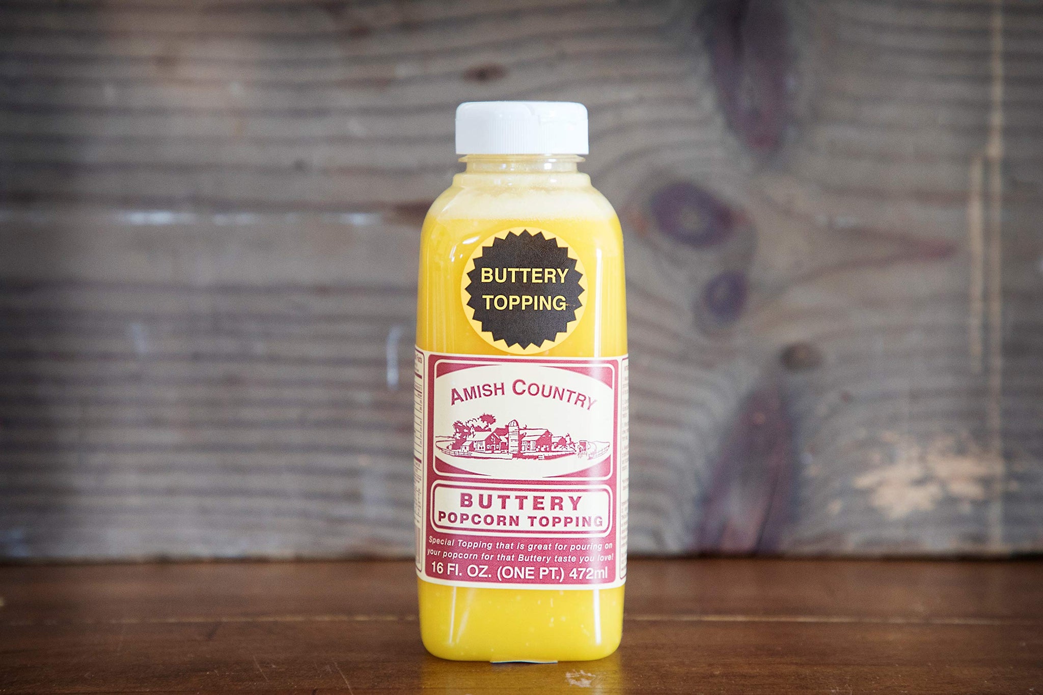 Amish Country Popcorn | Buttery Popcorn Topping | 16 oz Jar | Old Fashioned, GMO Free and Gluten Free (16 oz Jar)