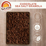 Grandy Organics 10lb Bulk Dark Chocolate Sea Salt Granola - Certified Organic & Gluten Free Granola - 6g Protein - Non GMO & Vegan - Chocolate, Seeds