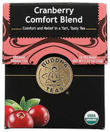 Buddha Teas - Organic Cranberry Comfort Blend - Herbal Tea - For Health & Wellbeing - With Antioxidants & Minerals - Clean Ingredients - Caffeine Free