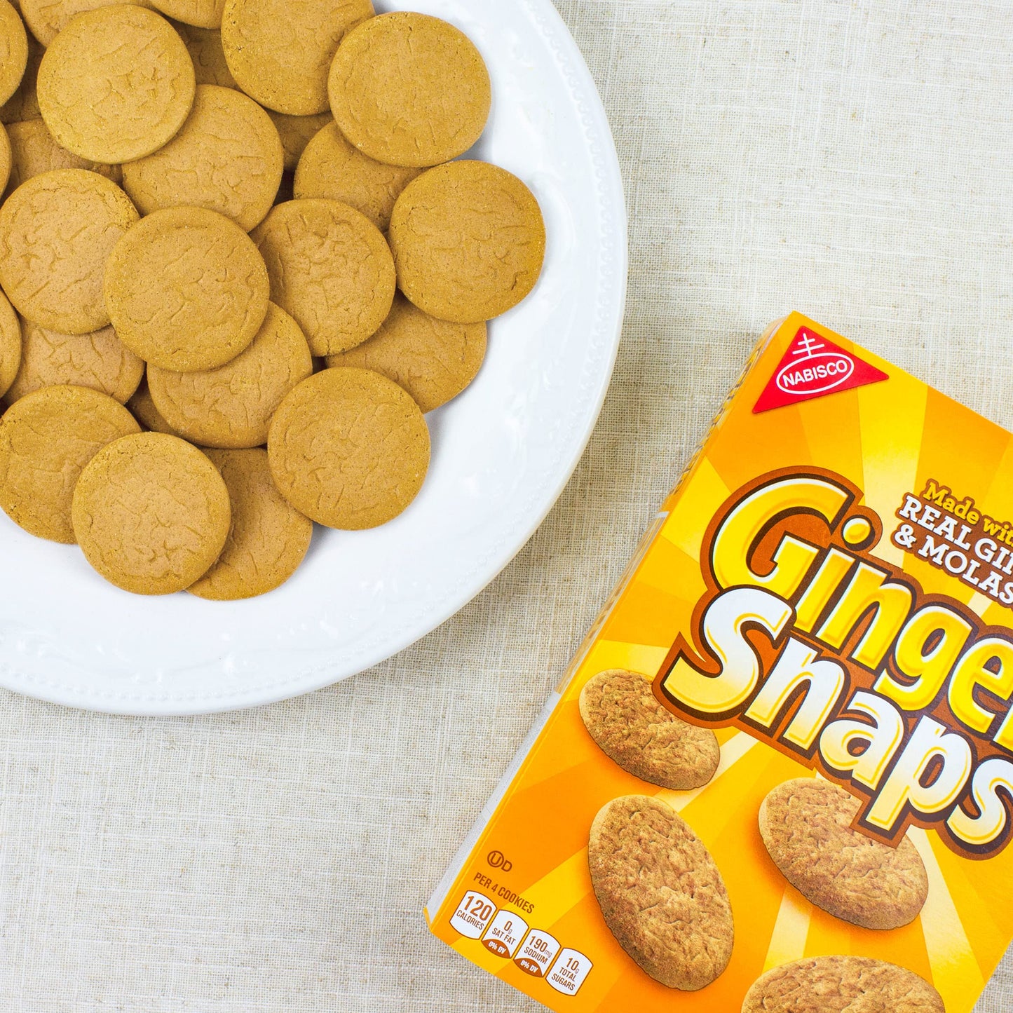 Ginger Snaps Cookies, Ginger Cookies, 16 oz