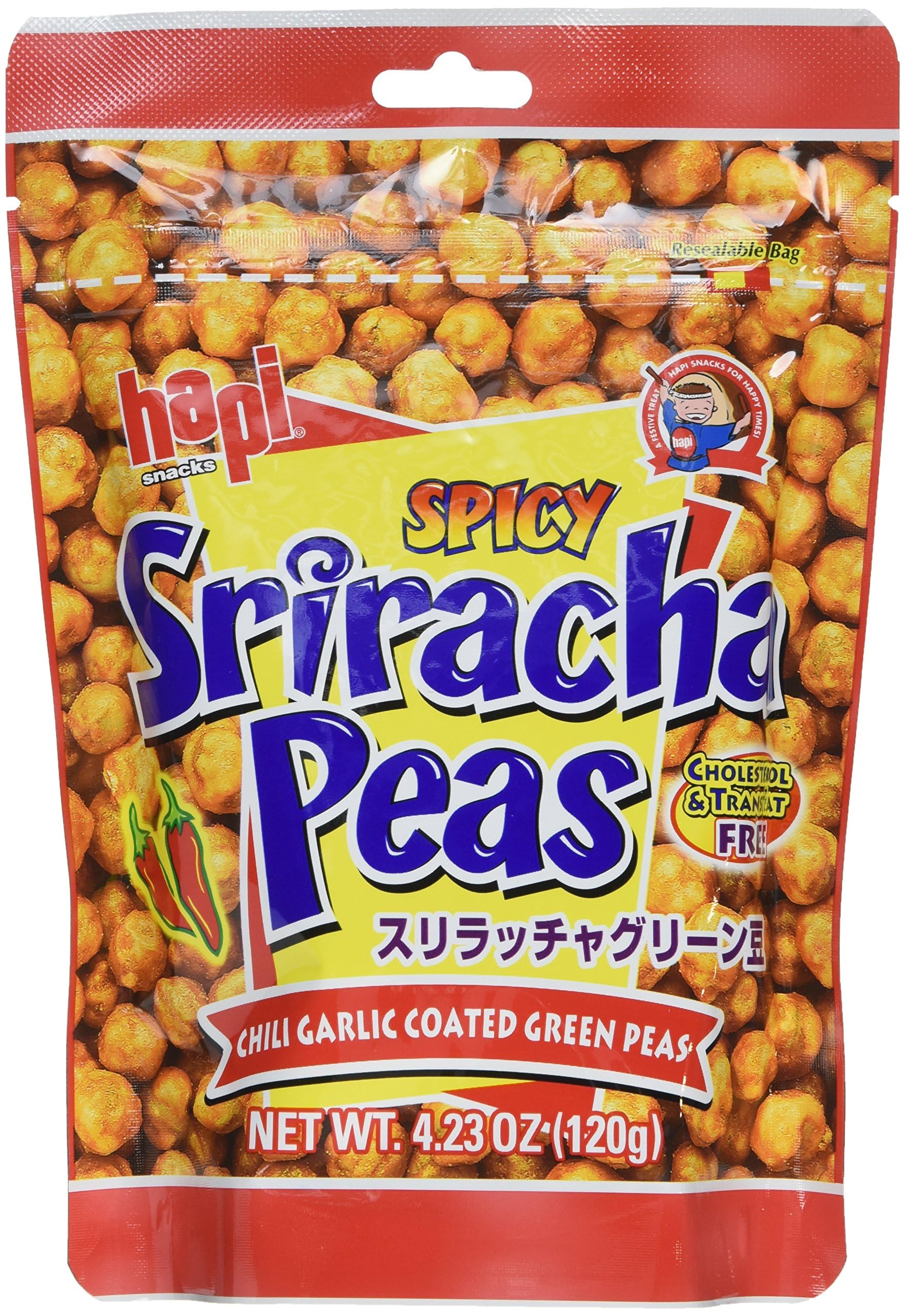 Hapi Snack Pea Green Chili, 4.23 oz