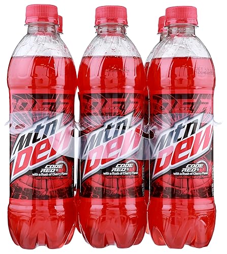 Mountain Dew Code Red Soda, 16.9 oz bottle (6 count)