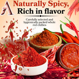 AnNafi® Red Chillies Whole Dry| Mathania Lal Mirch Sabut |Szechuan Red Dried Chilis, Whole Chilli | Thai whole dried chile | Mild Spicy Chinese Chili