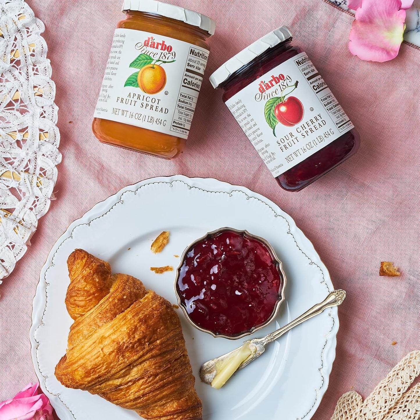 D’arbo All-Natural Sour Cherry Fruit Spread, 16 oz | Crafted Tradition | Pure Fruit Flavor No Artificial Preservatives-Ensuring a Naturally Sweet