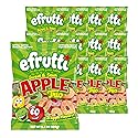 efrutti Apple Rings Trio, Gummy Candy, Vegan, 12 Bags, 3.5 oz Each