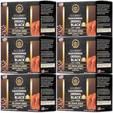 Eternal Spirit Beauty Asian Black Coffee Singles, 30 Packets (0.07 oz) - Instant Black Coffee, Bold Roast Flavor, Travel-Friendly Single Serve