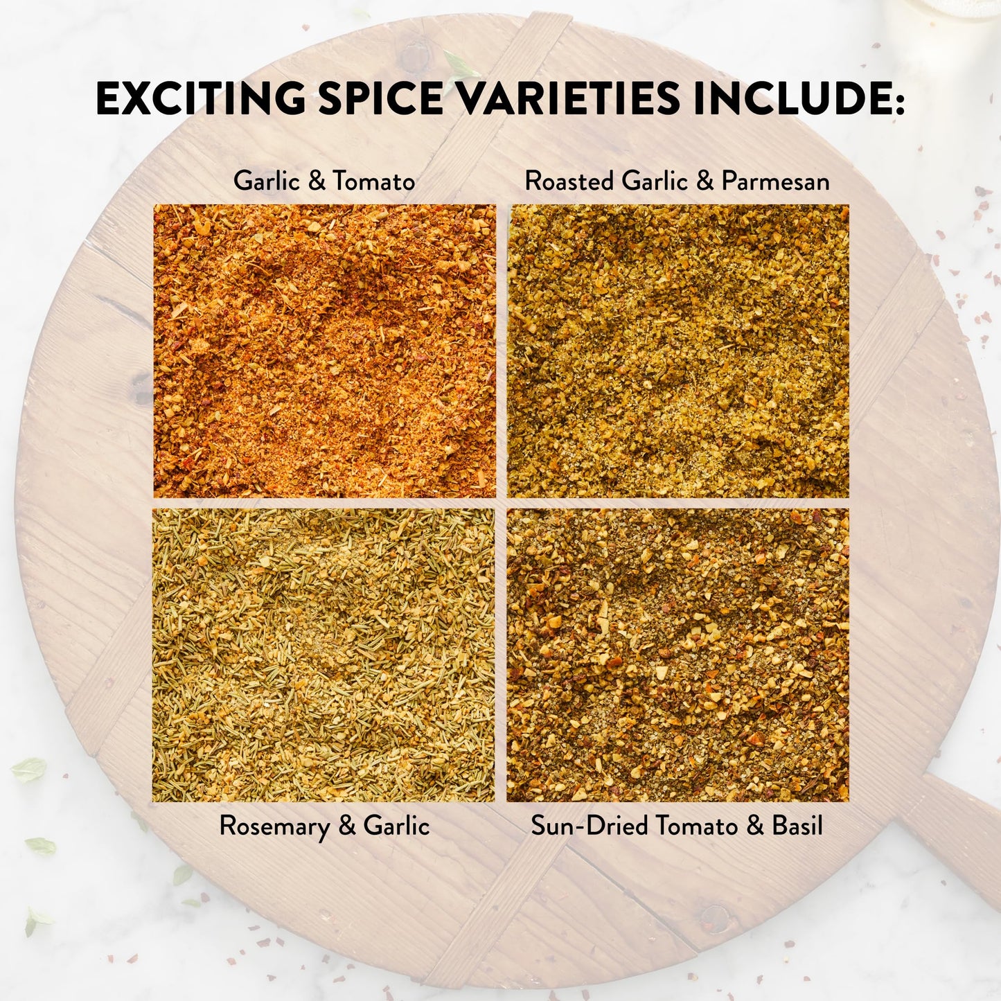 DeLallo Italian Dipping Spices Variety Seasoning Shaker, 4 Ounce Container, with Garlic, Pepper & Tomato, Sun-Dried Tomato, Rosemary & Garlic, Roasted