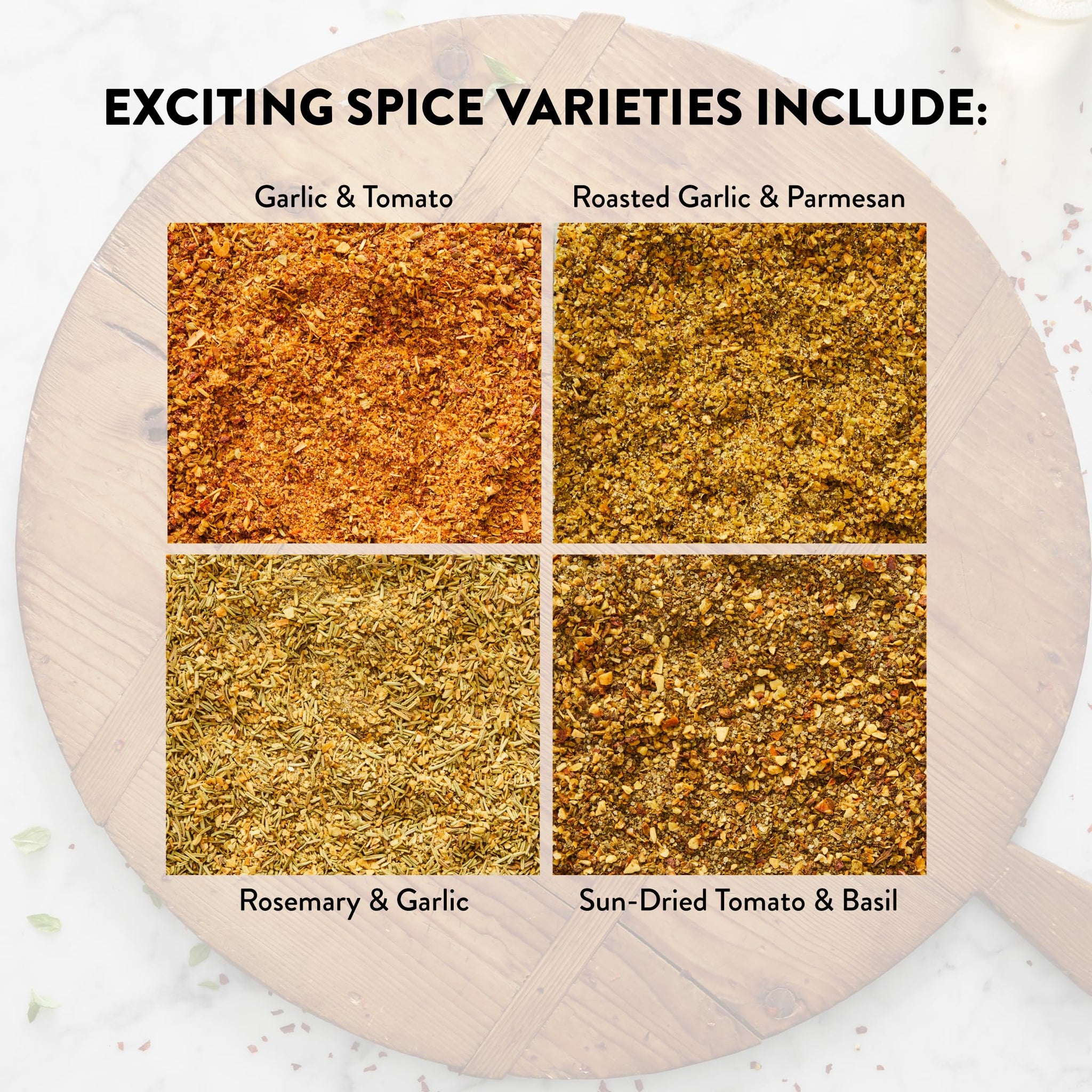 DeLallo Italian Dipping Spices Variety Seasoning Shaker, 4 Ounce Container, with Garlic, Pepper & Tomato, Sun-Dried Tomato, Rosemary & Garlic, Roasted