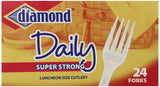 Diamond heavy Duty Plastic Forks, 24 Count