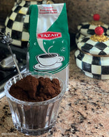Tazah Coffee with Cardamom 16 oz (454g) Pure Brazilian Ground Coffee, Vacuum Packed - Ideal for Armenian Turkish & Arabic Style Coffee