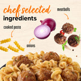 Lean Cuisine Frozen Meal Swedish Meatballs, Protein Kick Microwave Meal, Microwave Swedish Meatball Dinner, Frozen Dinner for One