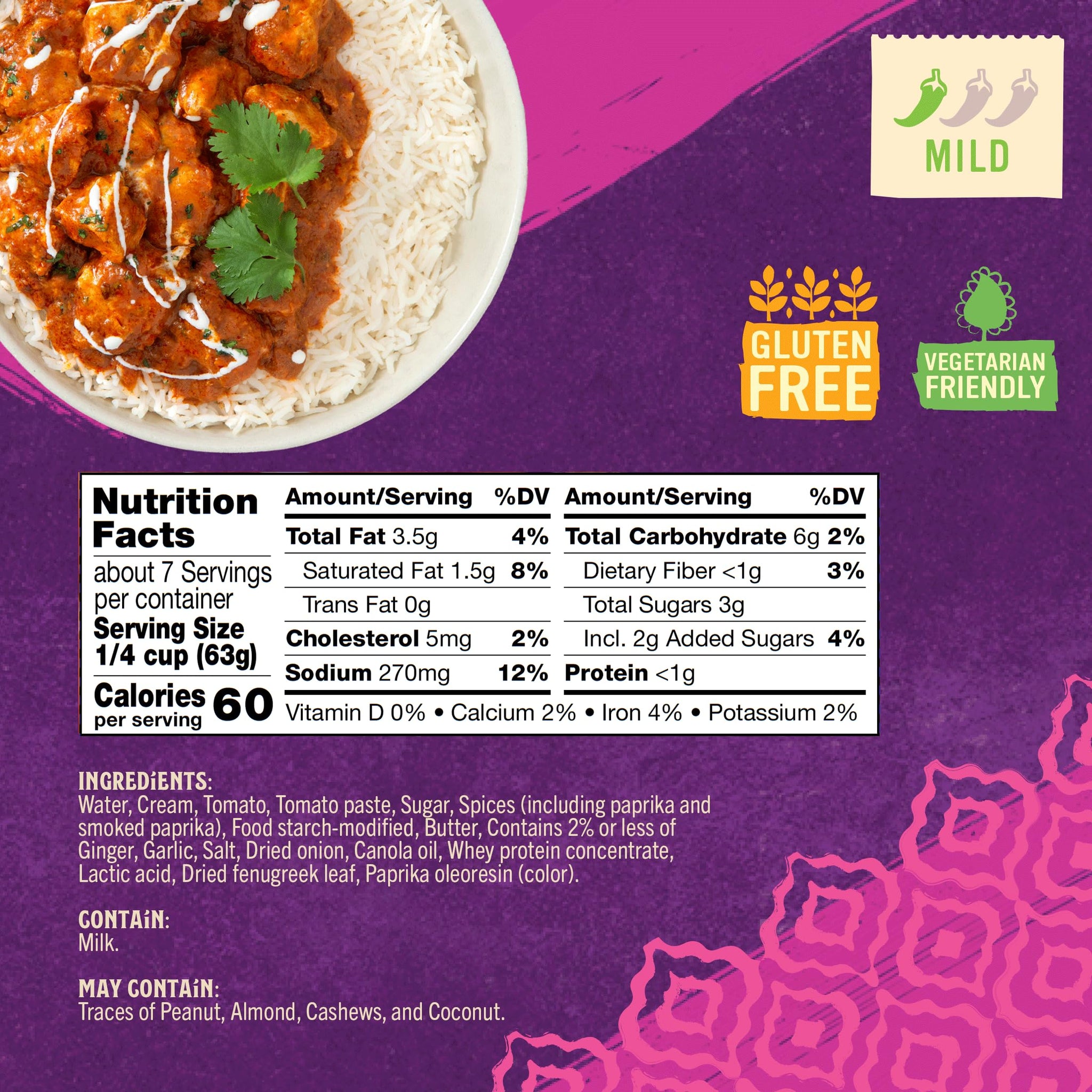 Patak’s Butter Chicken Simmer Sauce - Mild & Creamy Curry Sauce with Tomatoes & Spices - Gluten-Free & Vegetarian Authentic Indian Sauce - Perfect