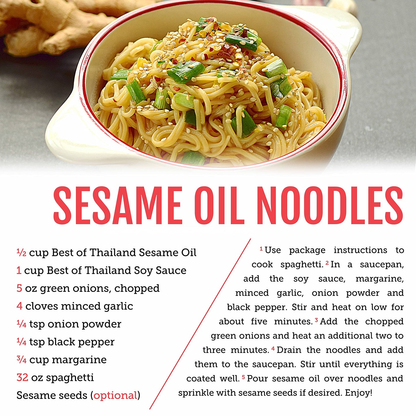 Best of Thailand Sesame Oil | Fat Free, Gluten Free, No MSG, Kosher for Passover Marinade & Dressing for Authentic Asian Cooking, Pickling, Sushi Rice