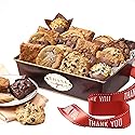 Broadway Basketeers Thank You Gift Baskets of Individually Wrapped Fresh Brownies and Cookies Assorted Toppings and Flavors. Perfect for Her Him