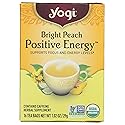 Yogi Teas,Herbal Supplement Bright Day Peach Bergamot Tea Bags, 16 Count