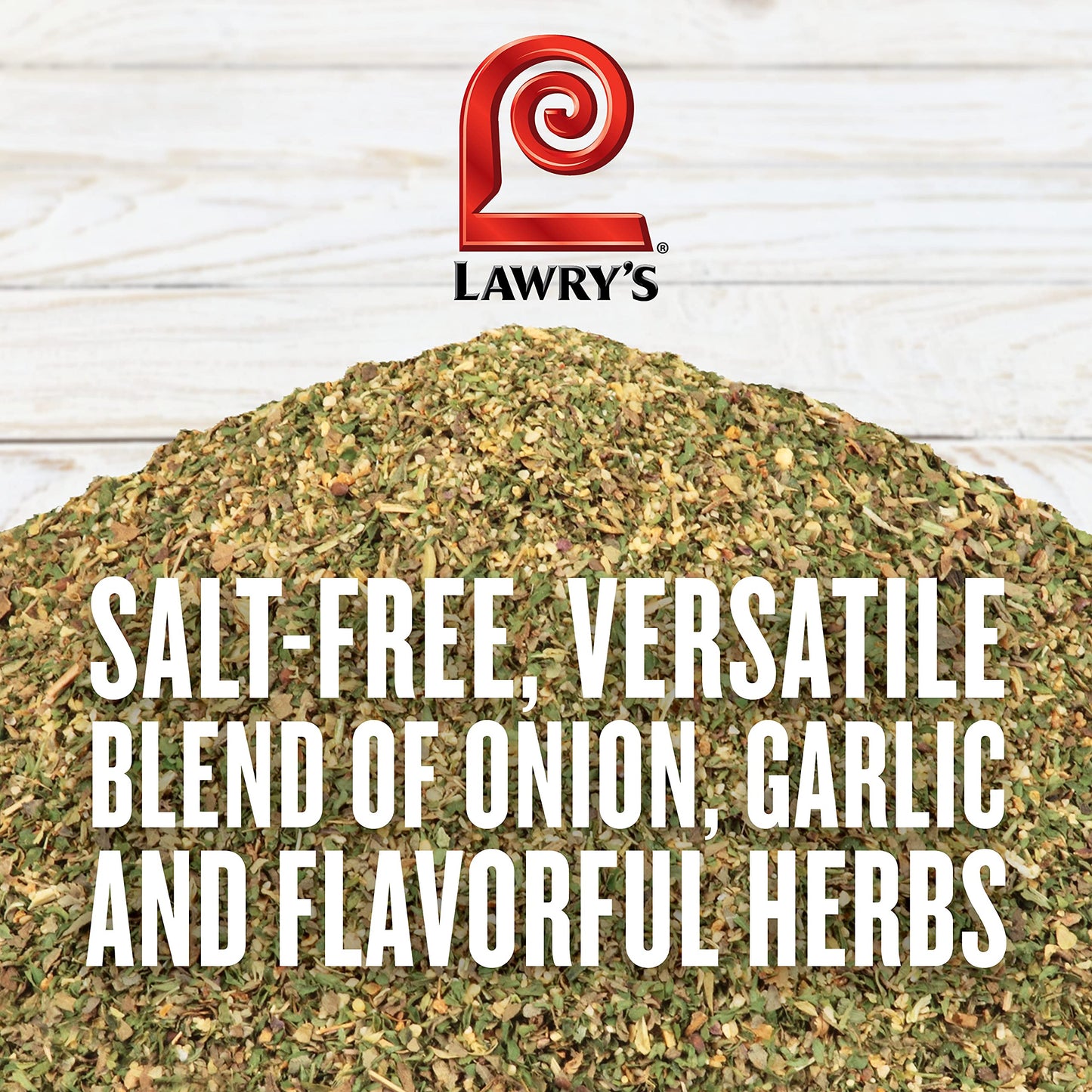 Lawry's Salt Free All Purpose Recipe Blend Seasoning, 13 oz - One 13 Ounce Container of Salt Free All Purpose Seasoning Blend, Versatile Spices