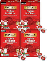 Twinings English Breakfast Tea Keurig K-Cups, 24 Count (Pack of 4)