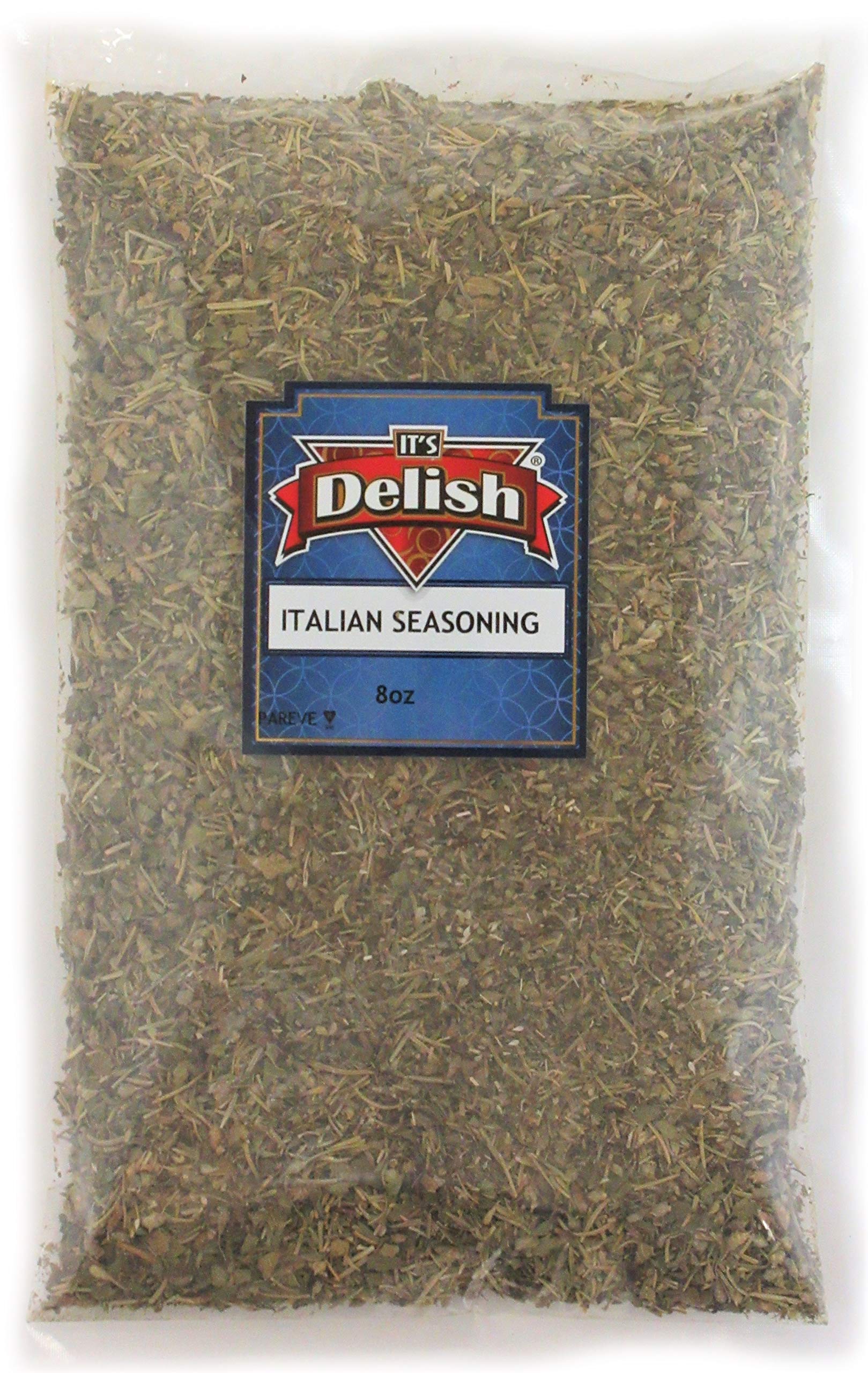 Gourmet Italian Seasoning By It's Delish - 8 OZ Bulk Bag - All Natural Blend of Dried Herbs - Aromatic Italian Seasoning