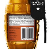 The General's Hot Sauce, Shock & Awe, 6 oz, Habanero Pepper, 4/5 Heat Rating, Small Batch, All Natural Spicy Sauce for Wings, Ribs, BBQ, Great Gift