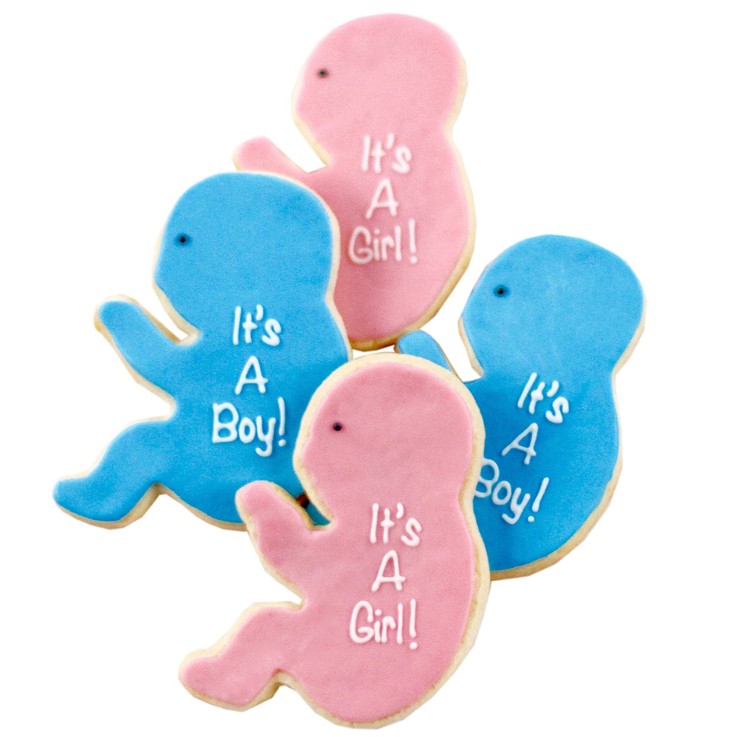 ½ Dz. Fetus Cookies! Gag, Gender Reveal, Themed Shower Party Gift, Thank you Favors
