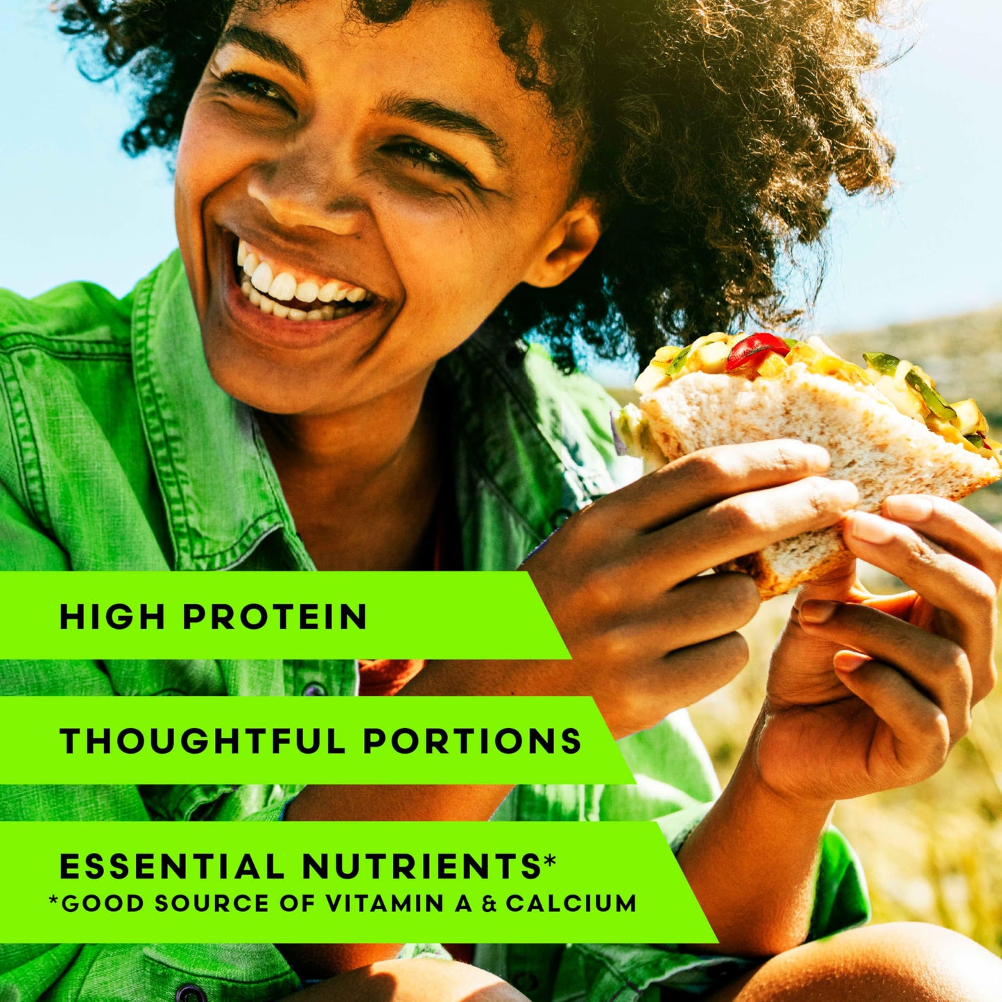 Vital Pursuit Southwest Style Chicken Fajita Sandwich Melt, High Protein Glp-1 Frozen Meal