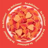Peach Hearts Gummy Candy | 1-Pound Bag | Sweet and Sour Dye Free Candy Hearts | Soft Peach Gummies for Gifting, Buffets, Party Favors and Dessert