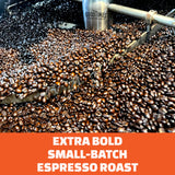 Good Times Coffee Co. Black Rhino Arabica Coffee Espresso Dark Roast, Whole Bean, Small Batch Artisan, 12 Ounce (Pack of 1)