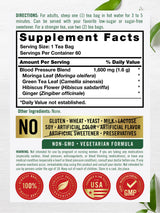 Carlyle Blood Pressure Tea Bags | 60 Count | with Hibiscus Flower | Vegetarian, Non-GMO & Gluten Free, Herbal Tea Supplement