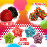 Crunchy Gummy Candy Mix | 2 Pound Bag | Rainbow Nonpareils Bears, Berries, Star Shaped Chewy Clusters | Gummy Mix for Snacking & Candy Buffets | Sweet