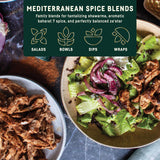 Afia Mediterranean Spice Blends Gift Set | Za’atar, Baharat & Shawarma Spice | Mediterranean for Steak, Chicken and Vegetable Seasoning, BBQ Rub (Pack