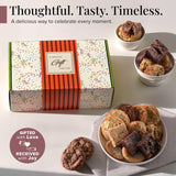 Broadway Basketeers Cookies Gift Baskets for Delivery Fresh Baked Gourmet Cookies and Brownies, Individually Wrapped Edible Care Package for Mom