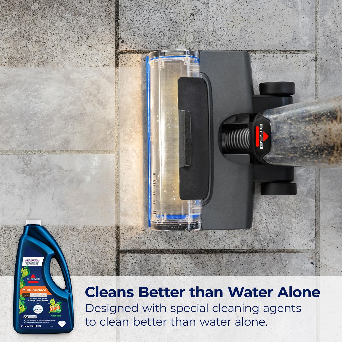Bissell® Multi-Surface with Febreze + Gain, 34451, 64 oz, Safe of Sealed Hard Floors and Area Rugs, Dissolves Dirt, Grime, and Tough Sticky Messes