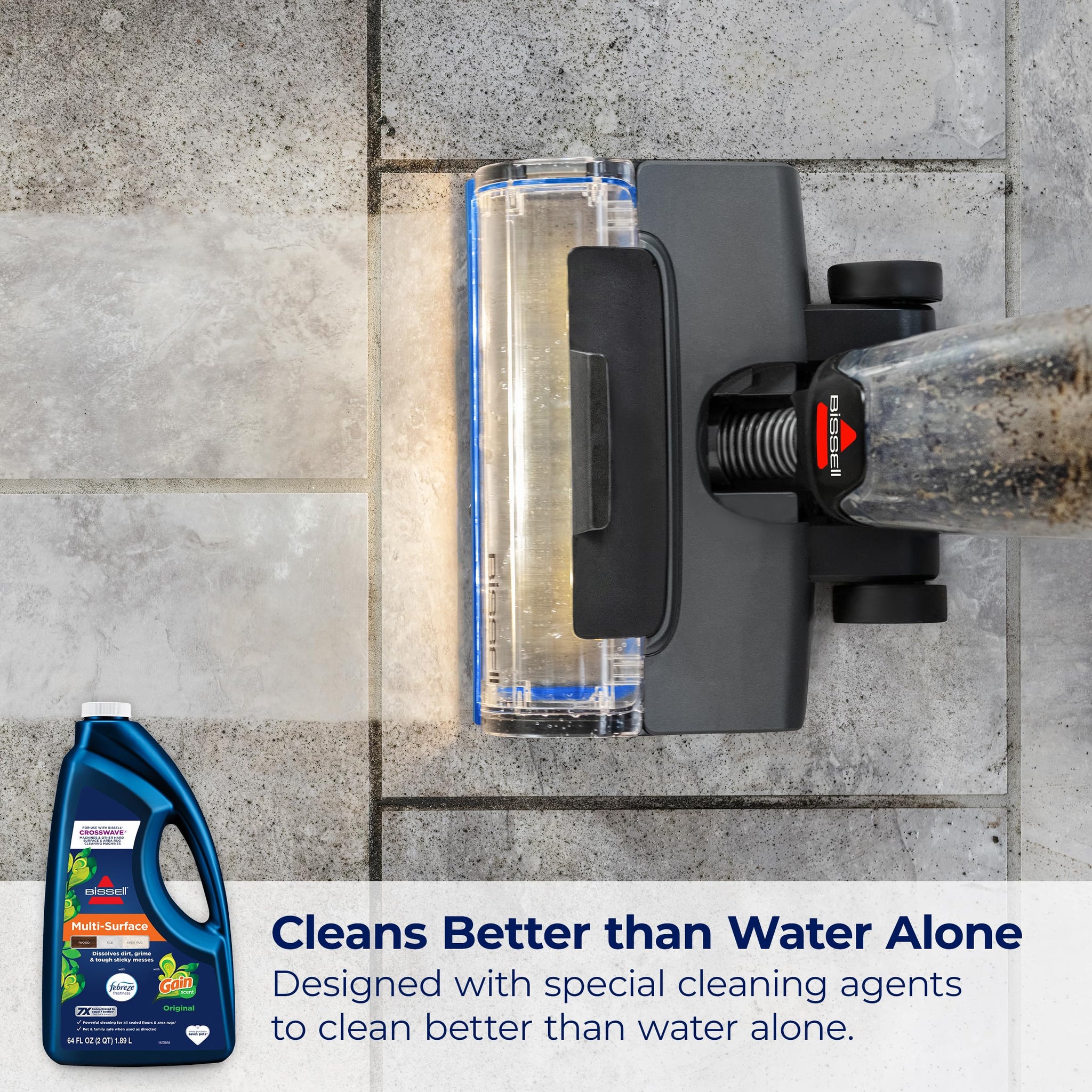 Bissell® Multi-Surface with Febreze + Gain, 34451, 64 oz, Safe of Sealed Hard Floors and Area Rugs, Dissolves Dirt, Grime, and Tough Sticky Messes