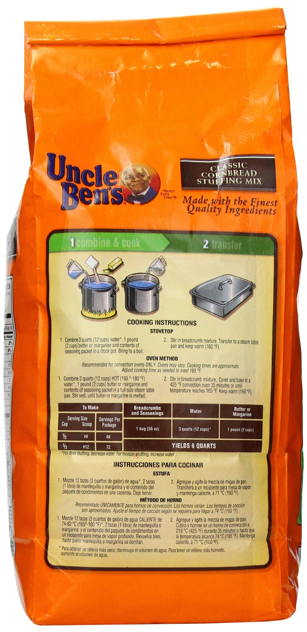 UNCLE BEN'S Classic Cornbread Stuffing Mix, 3.5 Pound
