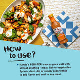 Nando's PERi-PERi Signature Hot Sauce Pack - Our Flavorful Medium Sauce and Garlic Sauce Bundle - Piri Piri Sauce Set 9.1oz Bottle (4 Pack)