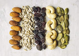 Organic Raw Seeds, Nuts and Raisins Mix, 4 Pounds - Raw and Non-GMO Trail Mix Contains Walnuts, Almonds, Cashews, Hazelnuts, and Raisins. Vegan