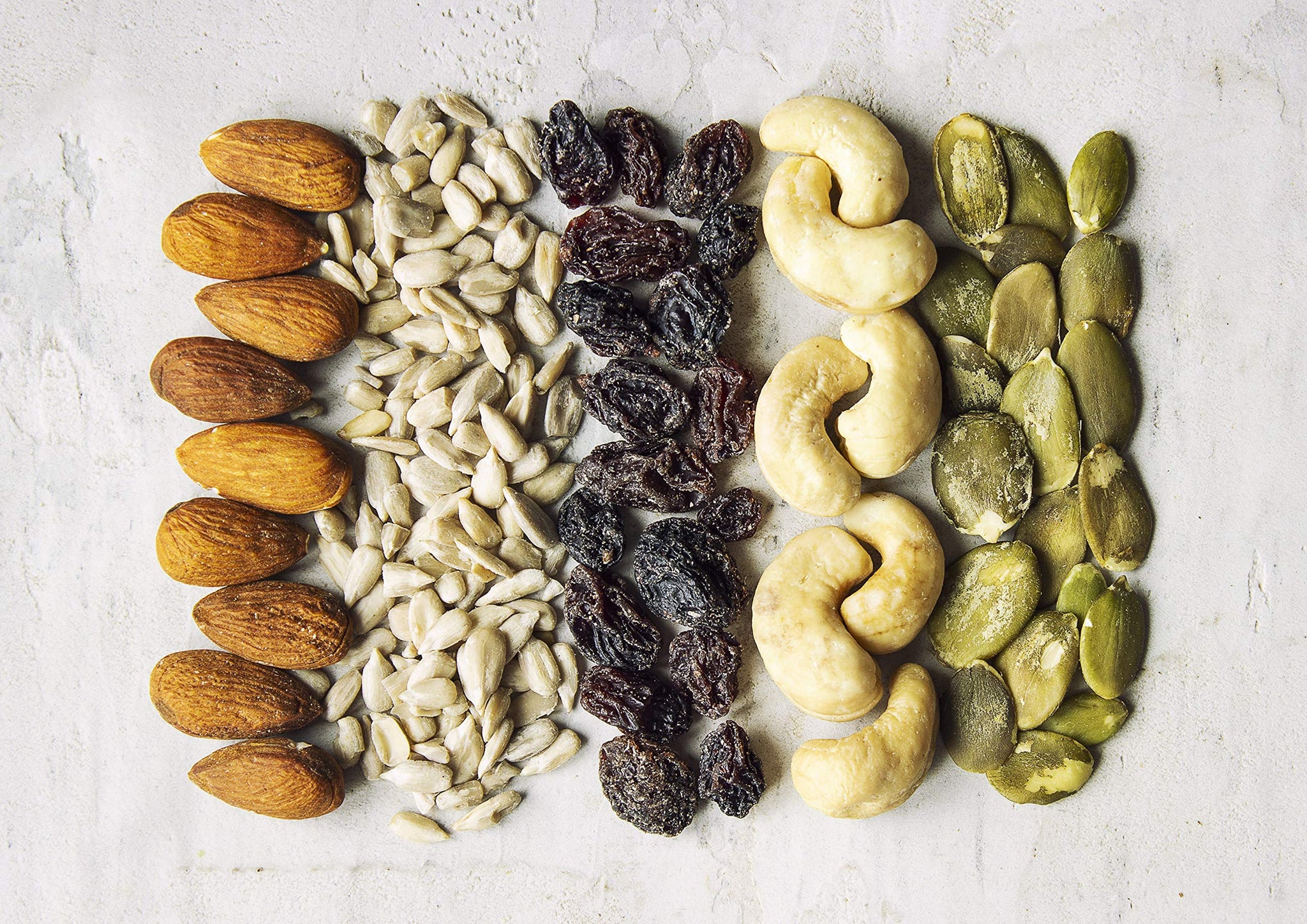 Organic Raw Seeds, Nuts and Raisins Mix, 1 Pound - Raw and Non-GMO Trail Mix Contains Walnuts, Almonds, Cashews, Hazelnuts, and Raisins. Vegan