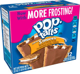 Pop-Tarts Breakfast Toaster Pastries, Frosted S'mores Flavored, 22 oz, 12 count(Pack of 12)